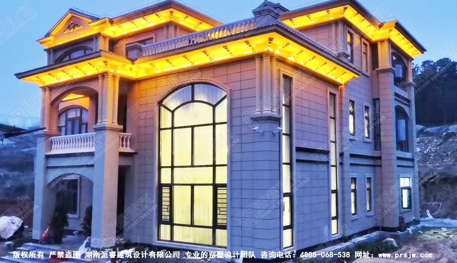 河南-沁阳 新农村时尚豪华三层别墅设计图片_带堂屋和旋转楼梯