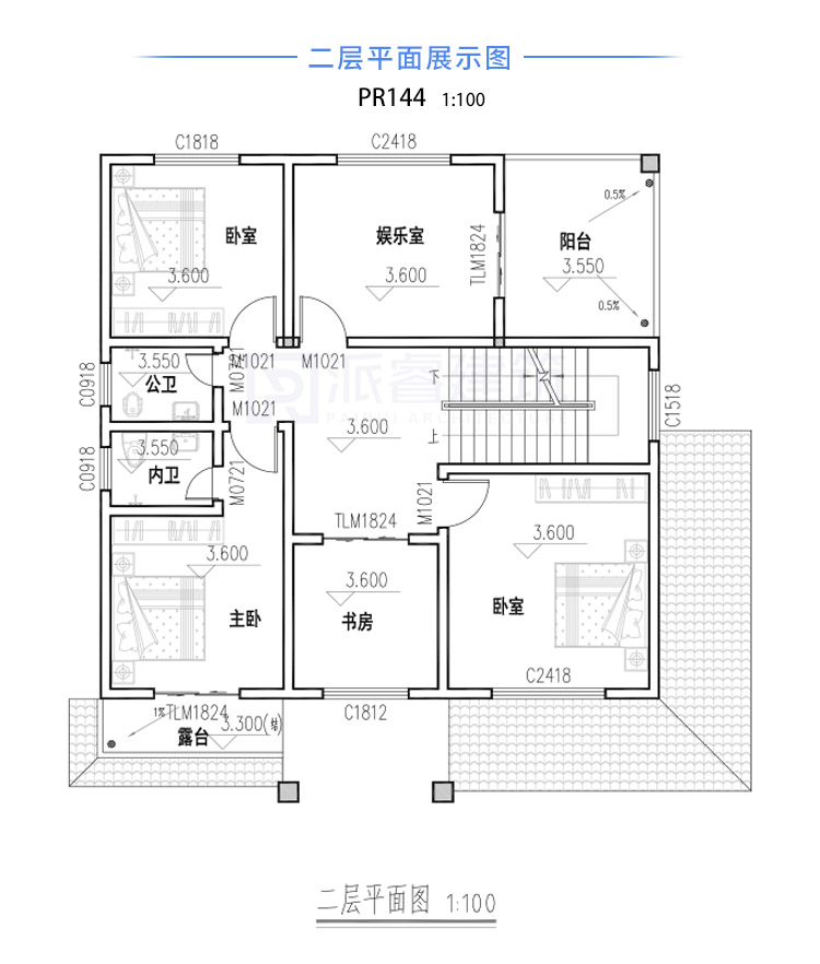 农村简单大气三层楼房设计图pr144(3.jpg