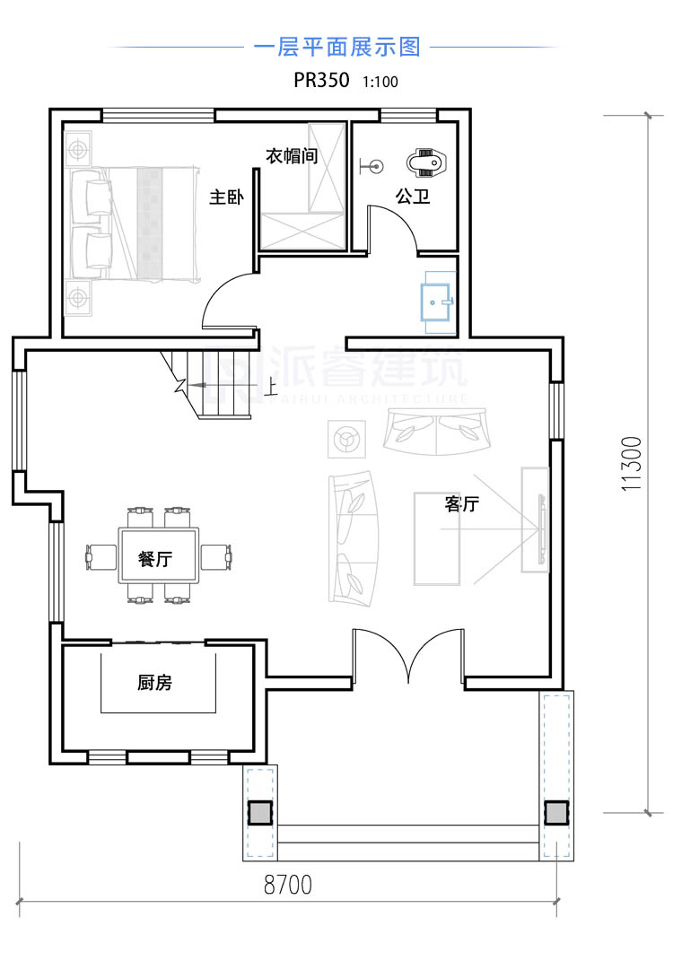 pr350100平米獨棟二層豪華別墅建築設計效果圖派睿建築