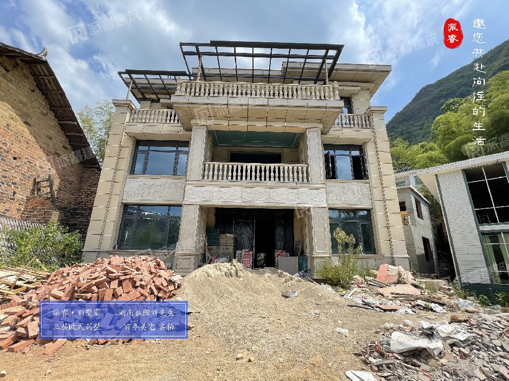 湖南益阳刘先生三层欧式别墅建成，室内设计再次交给派睿，实景交付